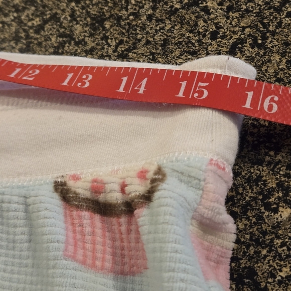 PJ Studio Pink Blue Cupcake Pajama Set Pink Top Drawstring Pants Women size L - Picture 13 of 16